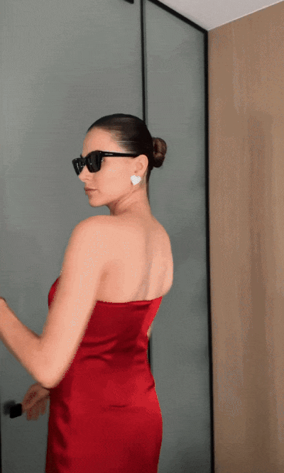 Red Sequin Party Dress